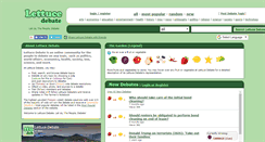 Desktop Screenshot of lettucedebate.com