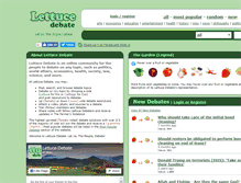 Tablet Screenshot of lettucedebate.com